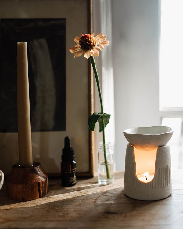 SWC X Clay Beehive Bark Burner Set