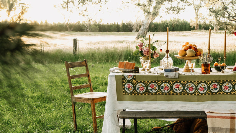 An Australian bush christmas outdoor setting scene