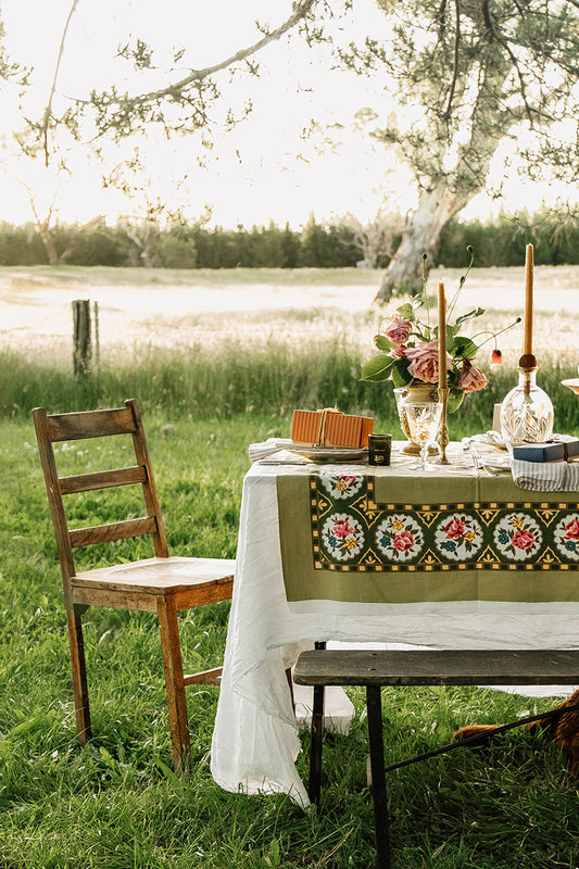 An Australian bush christmas outdoor setting scene