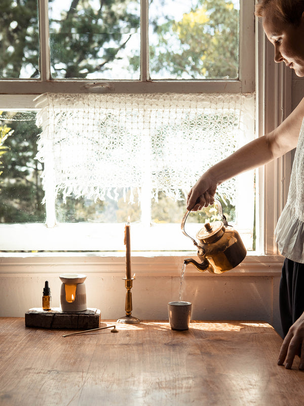 SWC X Clay Beehive Bark Burner Set