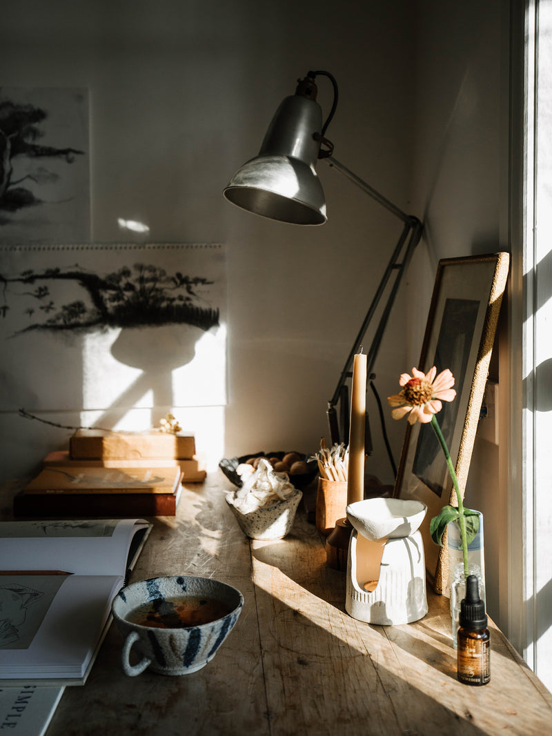 SWC X Clay Beehive Bark Burner Set