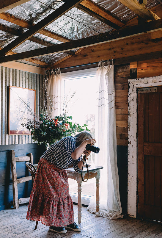 Sophie Hansen teaching a small group content workshop at the Southern Wild Co Atelier.