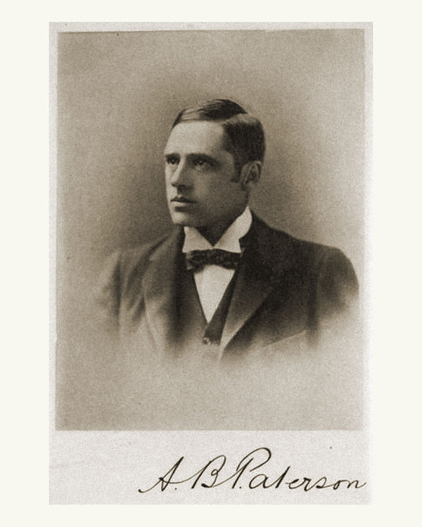 Image of Australian poet Banjo Paterson with signature