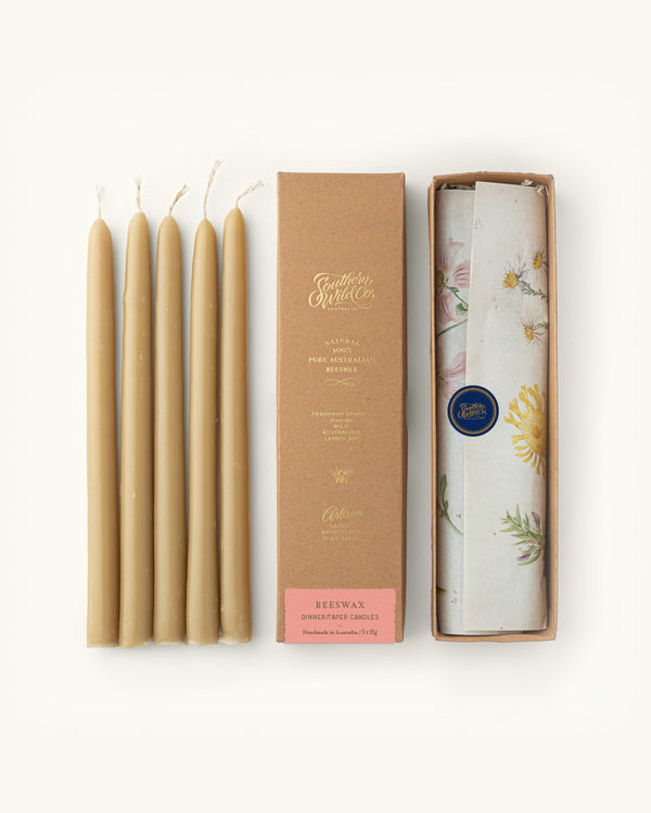 Beeswax Tapers