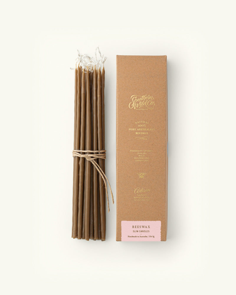 Beeswax Slim Candles