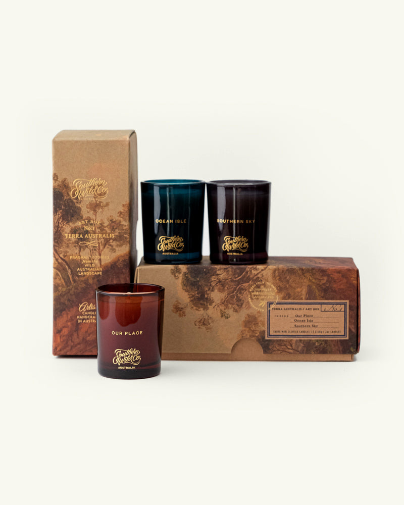 The Terra Australis Australian made Candle Set – Southern Wild Co Australia